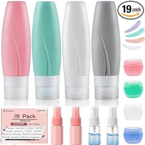 19 Pack Travel Size Bottles For Toiletries